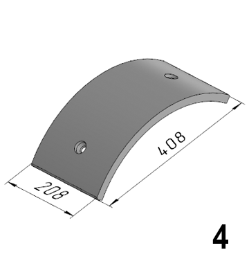 Р-515 (JB2000M.3-1; 2100799047; 5540) Бронелист затвора NFLG